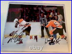 Autograph Wayne Gretzky, Mario Lemieux 8x10 Auto 1986 All Star Game Kodak Photo