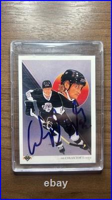 Autographed 1990 Upper Deck Wayne Gretzky #307 Collector's Choice LA Kings