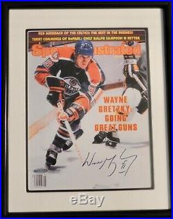 Autographed Uda Wayne Gretzky Sports Illustrated Framed 8x10