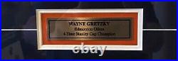 Autographed WGA Wayne Gretzky Oilers 4-Time Cup Champs Framed Picture