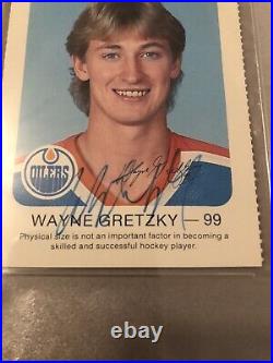 Autographed Wayne Gretzky 1982 Oilers Red Rooster Card PSA Certified Signed