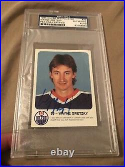 Autographed Wayne Gretzky 1985 Red Rooster Card Vintage Signature PSA Signed