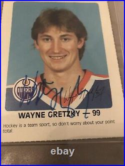 Autographed Wayne Gretzky 1986 Red Rooster Card Vintage Signature PSA Signed