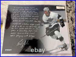Bernie Nicholls Signed 16x20 Story Wayne Gretzky Steiner COA La Kings Rare NHL Bernie Nicholls Signed 16x20 Story Wayne Gretzky Steiner COA La Kings Rare NHL
