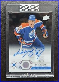 Clear Cut High Gloss Wayne Gretzky Auto SP /10 No Patch Signatures HG Oilers HOF