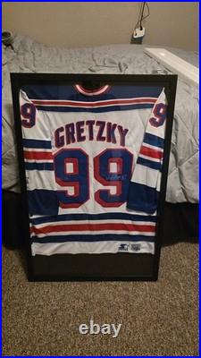 Framed Signed Wayne Gretzky Rangers Starter Jersey With COA