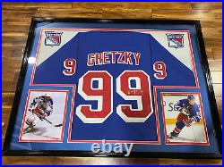 Framed Wayne Gretzky Autographed New York Rangers NHL Jersey PAAS Authentic