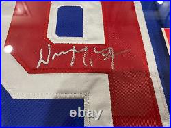 Framed Wayne Gretzky Autographed New York Rangers NHL Jersey PAAS Authentic