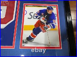 Framed Wayne Gretzky Autographed New York Rangers NHL Jersey PAAS Authentic