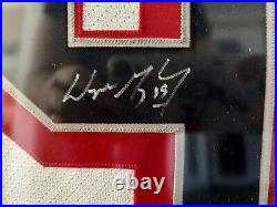 Framed autographed Wayne Gretzky Rangers Lady Liberty jersey