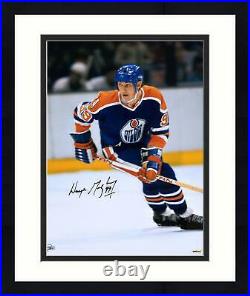 Frmd Wayne Gretzky Edmonton Oilers Signed 16 x 20 Rookie Season Photo UD
