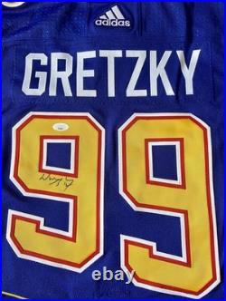 GEM! Wayne Gretzky AUTO SIGNED Authentic St. Louis Blues Hockey Jersey- JSA COA