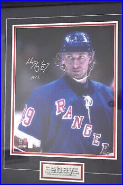 GORGEOUS Wayne Gretzky auto signed autographed inscribed 26 x 32 Frame #'d JSA