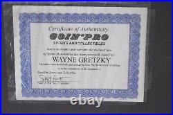 GORGEOUS Wayne Gretzky auto signed autographed inscribed 26 x 32 Frame #'d JSA