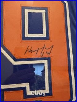 GREAT WAYNE GRETZKY #99 Custom Signed Prof Mat & Framed Ed. Oilers Jersey withCOA
