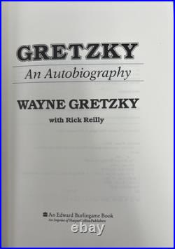 GRETZKY An Autobiography by WAYNE GRETZKY (Hardcover) SIGNED, FIRST EDITION