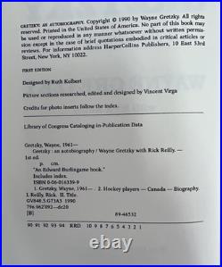 GRETZKY An Autobiography by WAYNE GRETZKY (Hardcover) SIGNED, FIRST EDITION