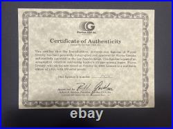 Gartlan Wayne Gretzky The Great One L/e Autographed Figurine Original Box & Coa