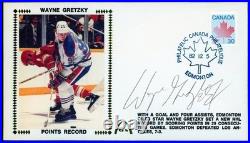 Gateway Cachet Wayne Gretzky Edmonton Oilers Autograph 12/5/1982 New NHL Record