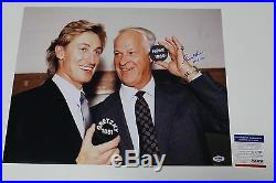 Gordie Howe Signed 16x20 Photo With Wayne Gretzky Psa/dna Coa