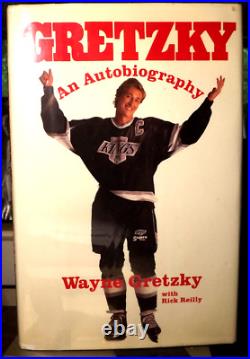 Gretzky An Autobiography by Wayne Gretzky (1990) HC. DJ. 1st. Signed Ed. VG+