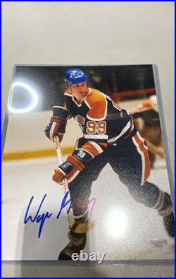 HOCKEY EDMONTON OILERS WAYNE GRETZKY 8 X 10 SIGNED/AUTOGRAPHED PHOTO WithCOA