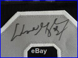 Jsa #99 Wayne Gretzky Signed NHL Game Jersey CCM Los Angeles Kings Fight Strap