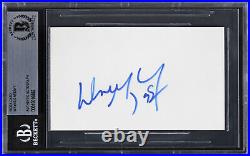 Kings Wayne Gretzky Authentic Signed 3x5 Index Card Autographed BAS Slabbed 1