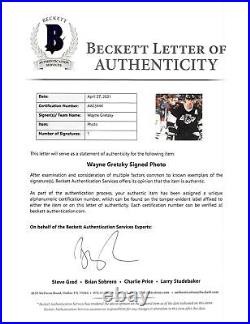 Kings Wayne Gretzky Authentic Signed 8x10 Photo Autographed BAS #AA03444