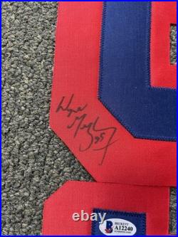 L@@K Wayne Gretzky Signed Autographed Jersey Number New York Rangers BAS