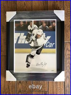 LA Kings Wayne Gretzky Signed 16x20 Photo Framed Autograph Auto UDA Upper Deck