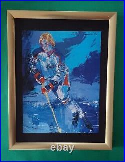 LeRoy Neiman WAYNE GRETZKY HOCKEY Signed Pop Art Mounted & Framed New 16x12 W