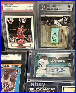 Lot X 12 MICHAEL JORDAN, GRETZKY, CABRERA, PUJOLS, TIGER RC'S AUTO'S SP's +++