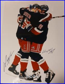 MARK MESSIER & WAYNE GRETZKY /500 DUAL SIGNED AUTOGRAPHED 16x20. UDA STEINER
