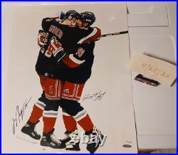 MARK MESSIER & WAYNE GRETZKY /500 DUAL SIGNED AUTOGRAPHED 16x20. UDA STEINER