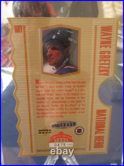 MINT! WAYNE GRETZKY 1996 UDA RANGERS AUTOGRAPHED NATIONAL HERO CARD d# 175/250