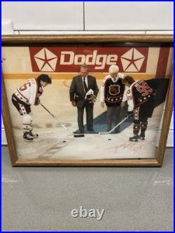 Mario Lemieux Wayne Gretzky Autograph Picture