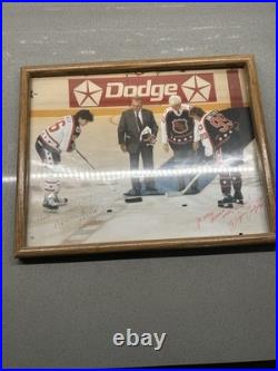 Mario Lemieux Wayne Gretzky Autograph Picture