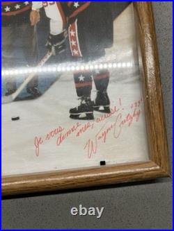 Mario Lemieux Wayne Gretzky Autograph Picture
