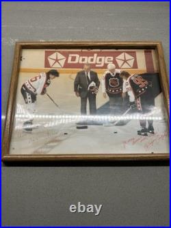 Mario Lemieux Wayne Gretzky Autograph Picture