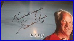 Mr. Hockey & The Great One Nike Poster Gordie Howe (Autographed), Wayne Gretzky