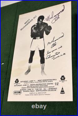 Muhammad Ali Auto 1983 Final Bout vs Semenko Gretzky Oilers Signed Promo