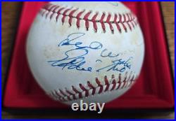 Multi-Signed OAL Baseball- Billy Martin, Wayne Gretzky & Eddie Mio JSA LOA X93652