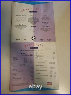 Myrtle Beach All Star Cafe Menu Autograph Wayne Gretzky 2 Autographs