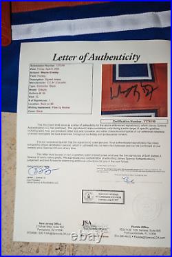 NHL Hof Wayne Gretzky Signed Edmonton Oilers Throwback Jersey With Jsa Letter +