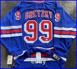 NWT! Wayne Gretzky AUTO SIGNED NY Rangers Authentic Adidas Hockey Jersey JSA COA