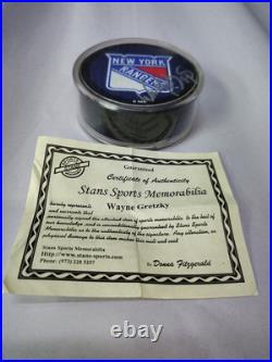 New York Rangers Wayne Gretzky Great One IP HOF Signed Autograph Puck Auto