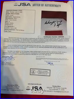 Oilers Kings Hall Of Famer Wayne Gretzky Signed Team Canada Jersey Jsa Loa