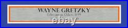 Oilers Wayne Gretzky Autographed Framed Blue & Orange Jersey Beckett #AE31366