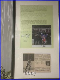 Old book page Autograph, Photo WAYNE GRETZKY ROOKIE PHOTO CARD Stat Fr TV Guide